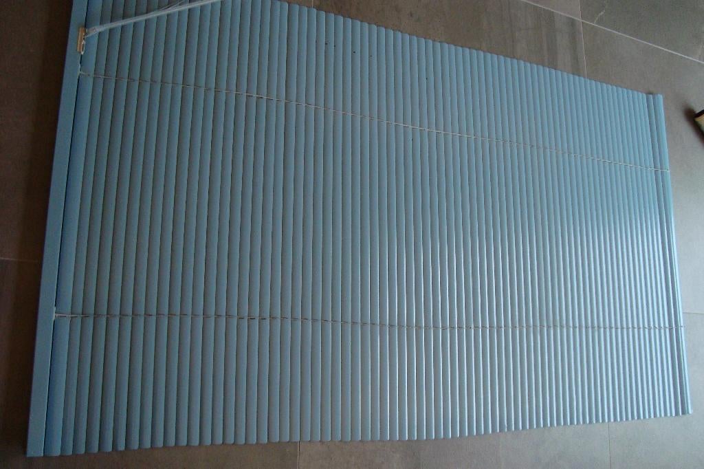 Jaloezie horizonttaal blauw zie foto's lees beschrijving., Ophalen, Gebruikt, Blauw, 50 tot 100 cm