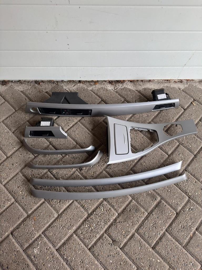 BMW | ZILVERE | INTERIEURLIJSTEN | OEM  | E91 |, Auto-onderdelen, Interieur en Bekleding, Ophalen of Verzenden, Gebruikt, BMW