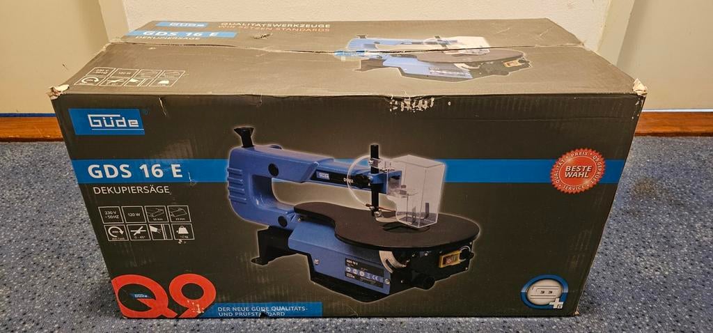 Güde GDS 16 E Decoupeerzaag met extra zaagbladen, Gebruikt, Decoupeerzaag, Güde, Ophalen of Verzenden