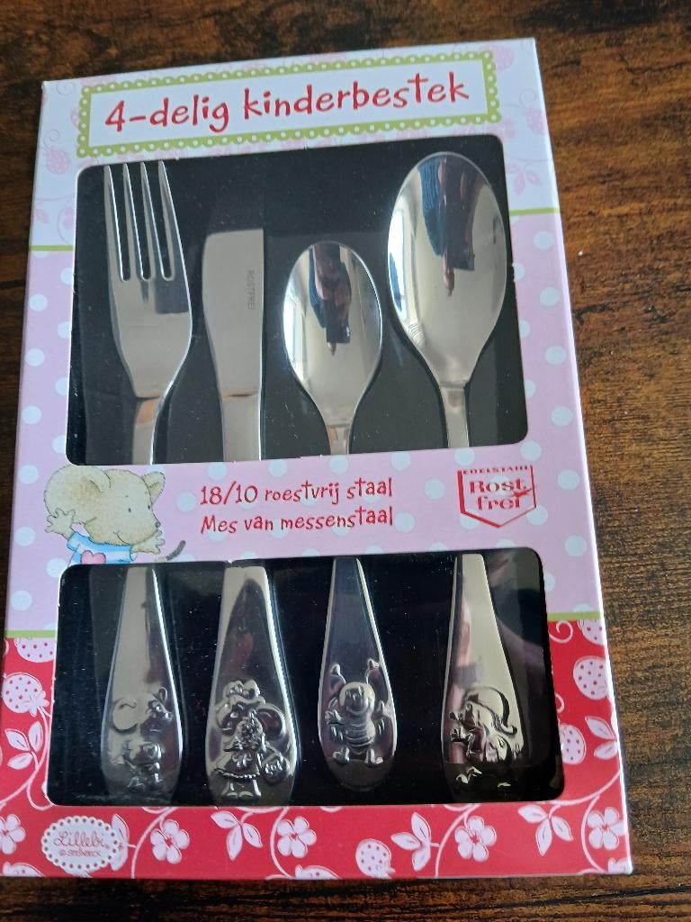 Kinderbestek, Huis en Inrichting, Keuken | Bestek, Ophalen, Nieuw, Rvs of Chroom, Bestekset
