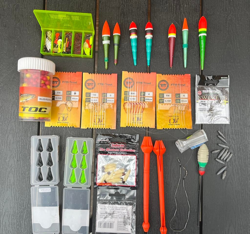 Forel vis TFT FTM-Trout materiaal dobber haken lood kunstaas, Ophalen of Verzenden, Overige typen