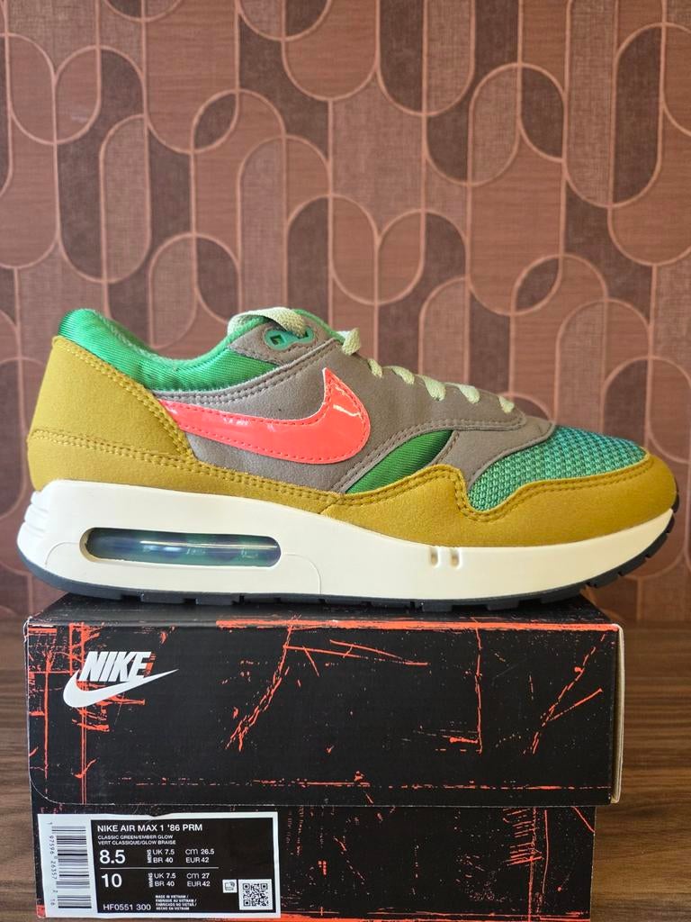 Nike Air Max 1 Powerwall BRS 2024, Ophalen of Verzenden, Nieuw, Hardloopschoenen, Nike
