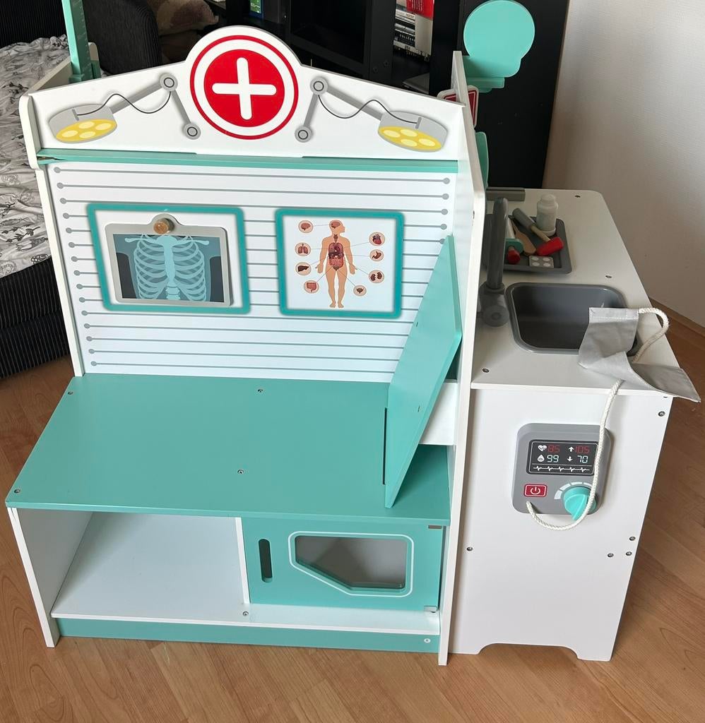 Houten Speel dokterspraktijk playtive lidl voor kinderen, Ophalen, Zo goed als nieuw