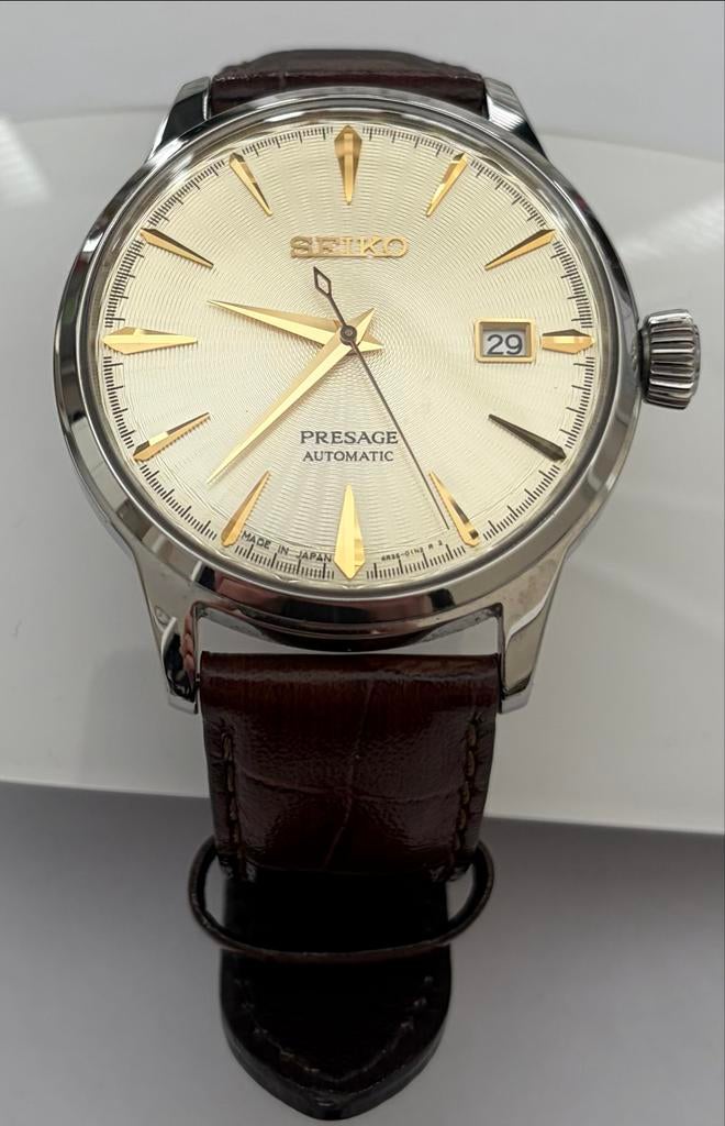 Seiko Presage Automatic Herenhorloge, Seiko, Leer, Staal, Polshorloge