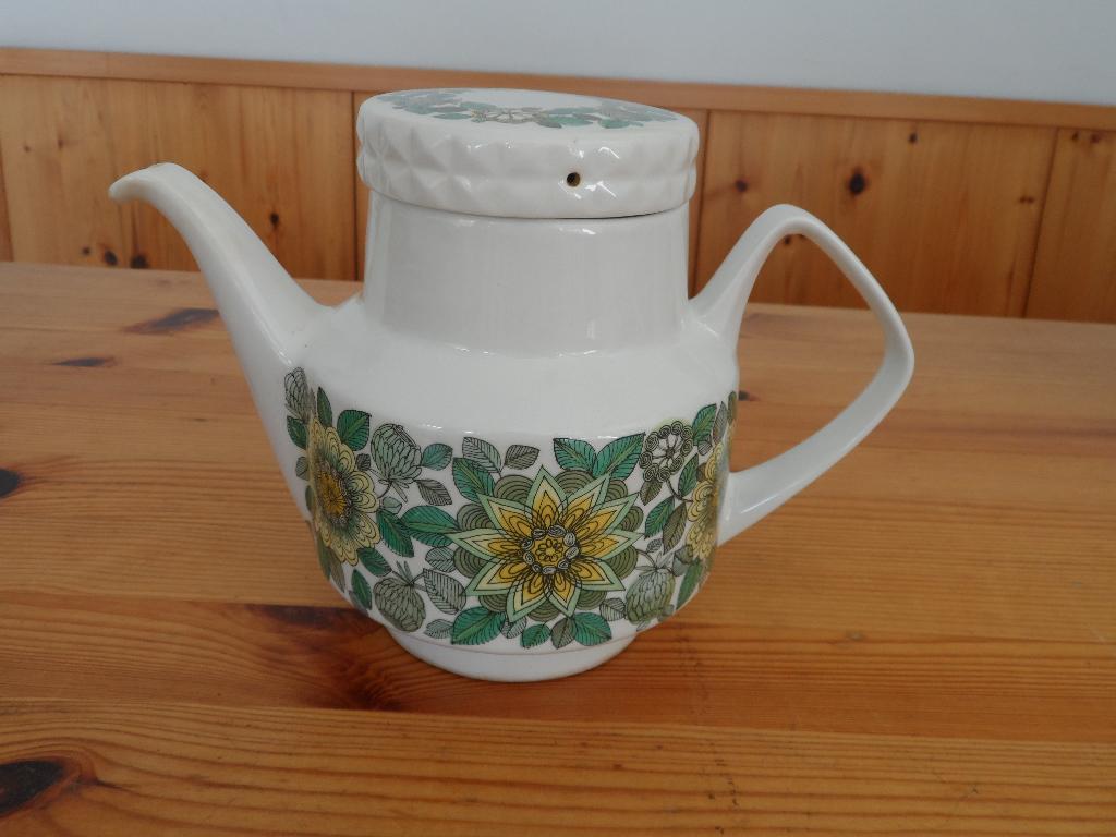 Pontesa theepot met bloemenpatroon - the castilian, Gebruikt, Overige typen, Ophalen of Verzenden, Overige stijlen