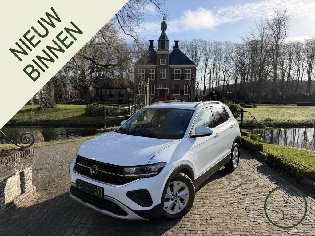 Volkswagen T-Cross 1.0 TSI Life Edition | Clima | Adaptive C, Gebruikt, 116 pk, Wit, LED verlichting