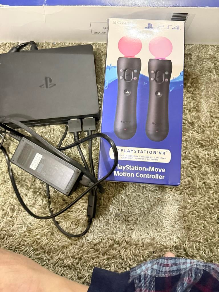 PlayStation VR Set met Aim Controller en Move Controllers, Ophalen of Verzenden, Gebruikt, Overige controllers, PlayStation 4