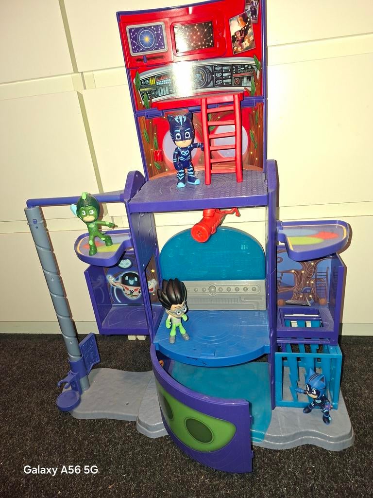 PJ Masks Hoofdkwartier Speelset met Figuren, Ophalen, Zo goed als nieuw, Jongen of Meisje