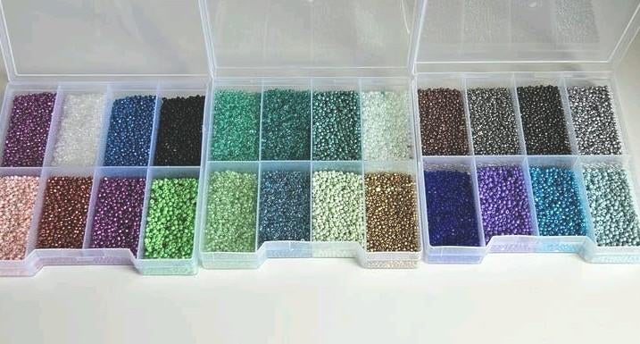 Grote collectie glaskralen in diverse kleuren en maten, Ophalen