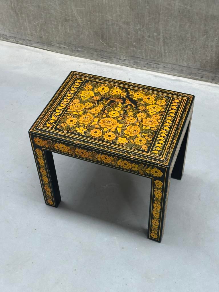 Vintage Oosters bijzettafel, Ophalen of Verzenden