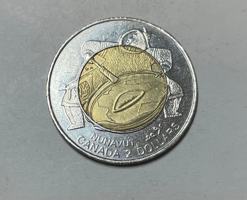 2 dollar Canada Nunavut 1999, Ophalen of Verzenden, Noord-Amerika