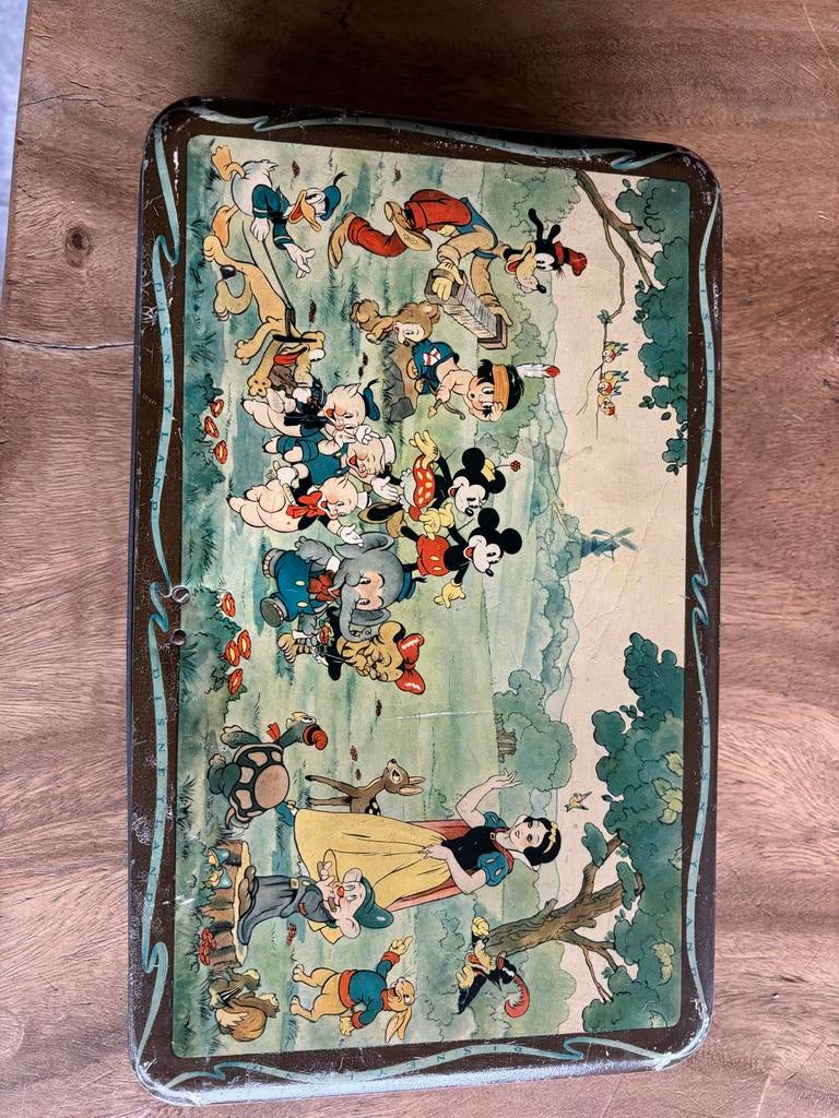 Walt Disney koektrommel jaren 30, Verzamelen, Disney, Gebruikt, Overige typen, Mickey Mouse, Ophalen of Verzenden