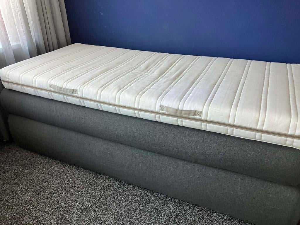 Boxspring Andelva JYSK 90x200, Ophalen, Gebruikt, 90 cm, Eenpersoons