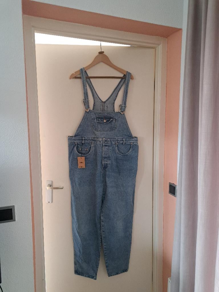 Tuinbroek dames XXL, Blauw, Overige jeansmaten, Ophalen of Verzenden, Ruffle