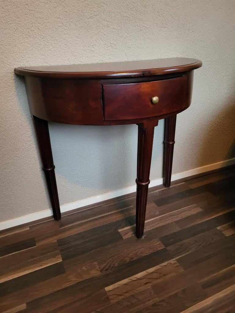 Wandatfeltje mahonie (halve maan), Antiek en Kunst, Ophalen