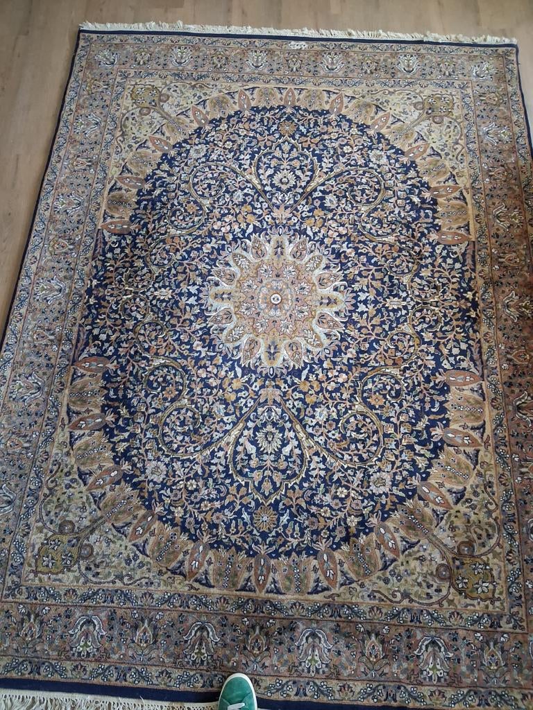 Perzisch  tapijt met patroon, Ophalen of Verzenden, Bruin, Rechthoekig