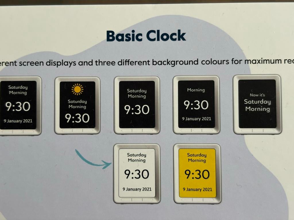 Bb brain Dementie klok met dag en datum, Diversen, Verpleegmiddelen, Ophalen of Verzenden