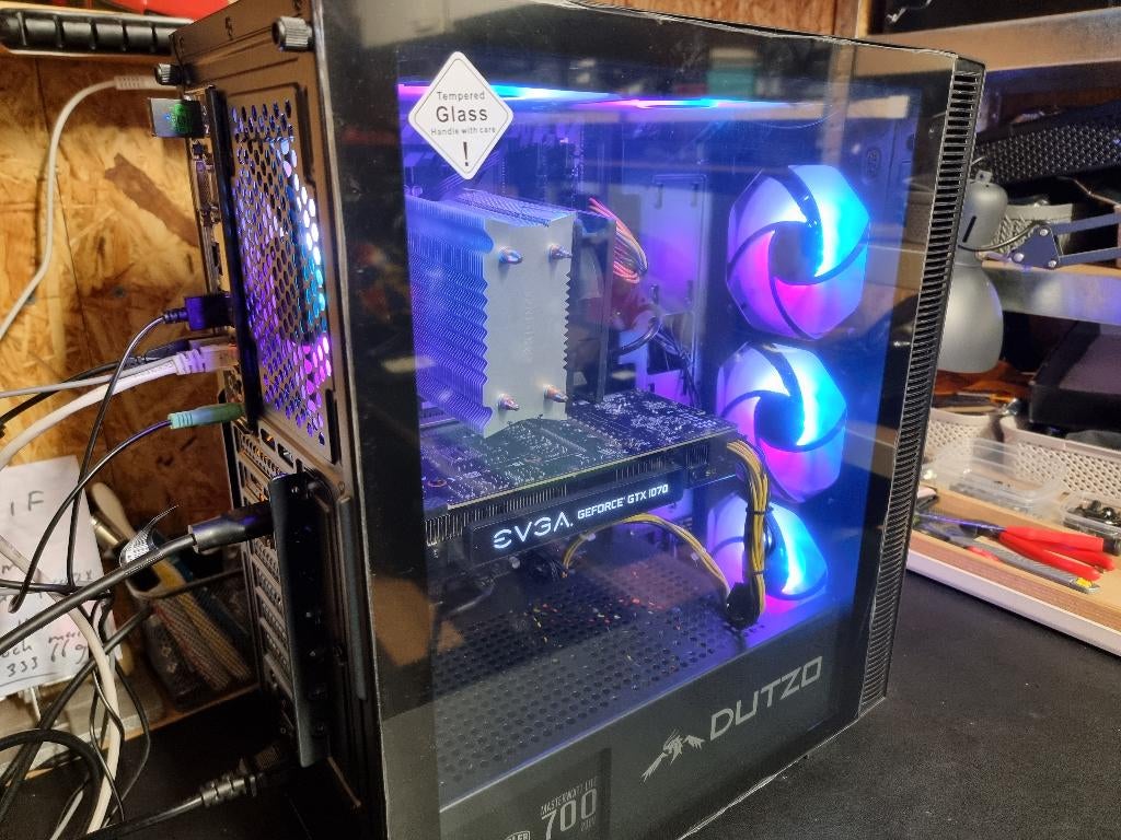 Game Pc i7 8700 4.60Ghz 16GB GTX 1070 8GB SSD+HDD Windows 11, Ophalen, Virtual Reality, Zo goed als nieuw, HDD