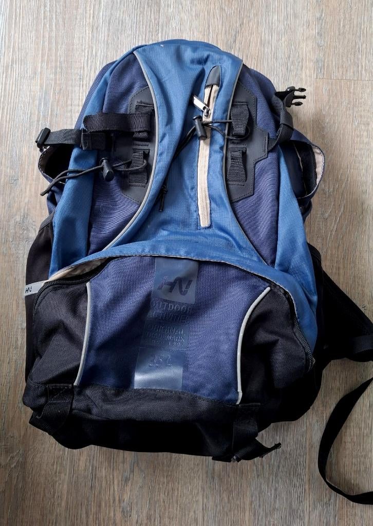 HUMAN NATURE BLAUWE RUGTAS 35 LITER, Ophalen of Verzenden, Zo goed als nieuw, Rugzak