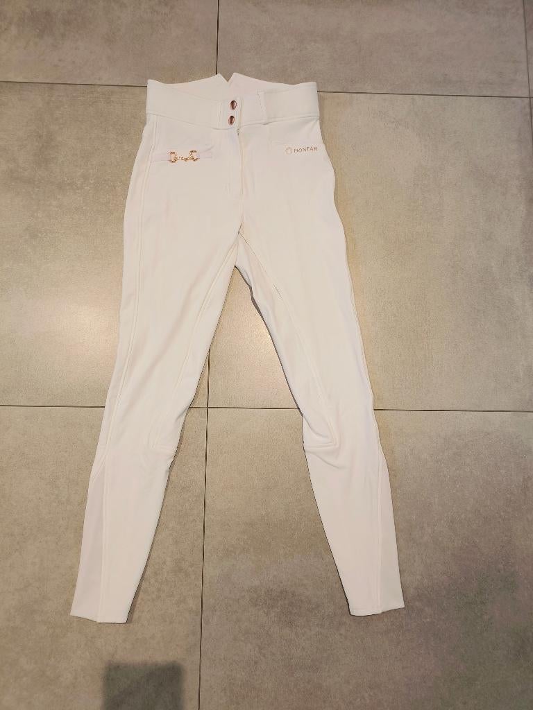 Montar rijbroek wit, Dieren en Toebehoren, Paardrijkleding, Ophalen of Verzenden, Zo goed als nieuw, Dressuur, Onderkleding