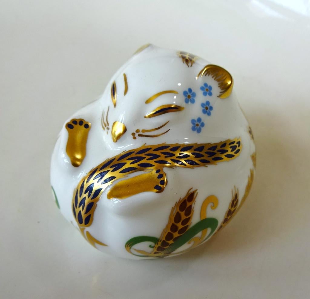 Royal Crown Derby presse papier beeldje: slaapmuis, Ophalen of Verzenden