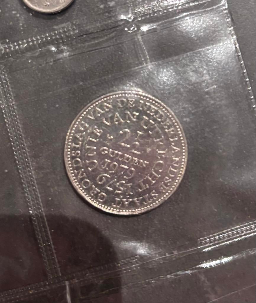 2,5 Gulden 1979 Juliana - Zilveren Munt, Koningin Juliana, Zilver, Ophalen of Verzenden, Losse munt