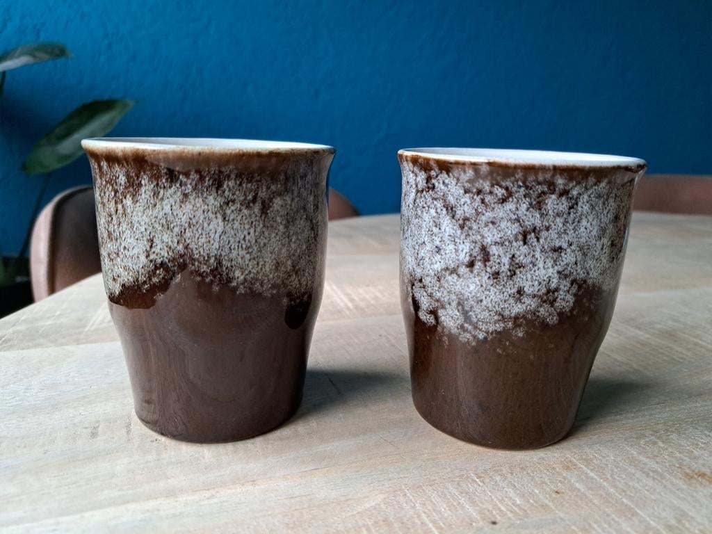 Vintage Strehla DDR bekers, Antiek en Kunst, Ophalen of Verzenden