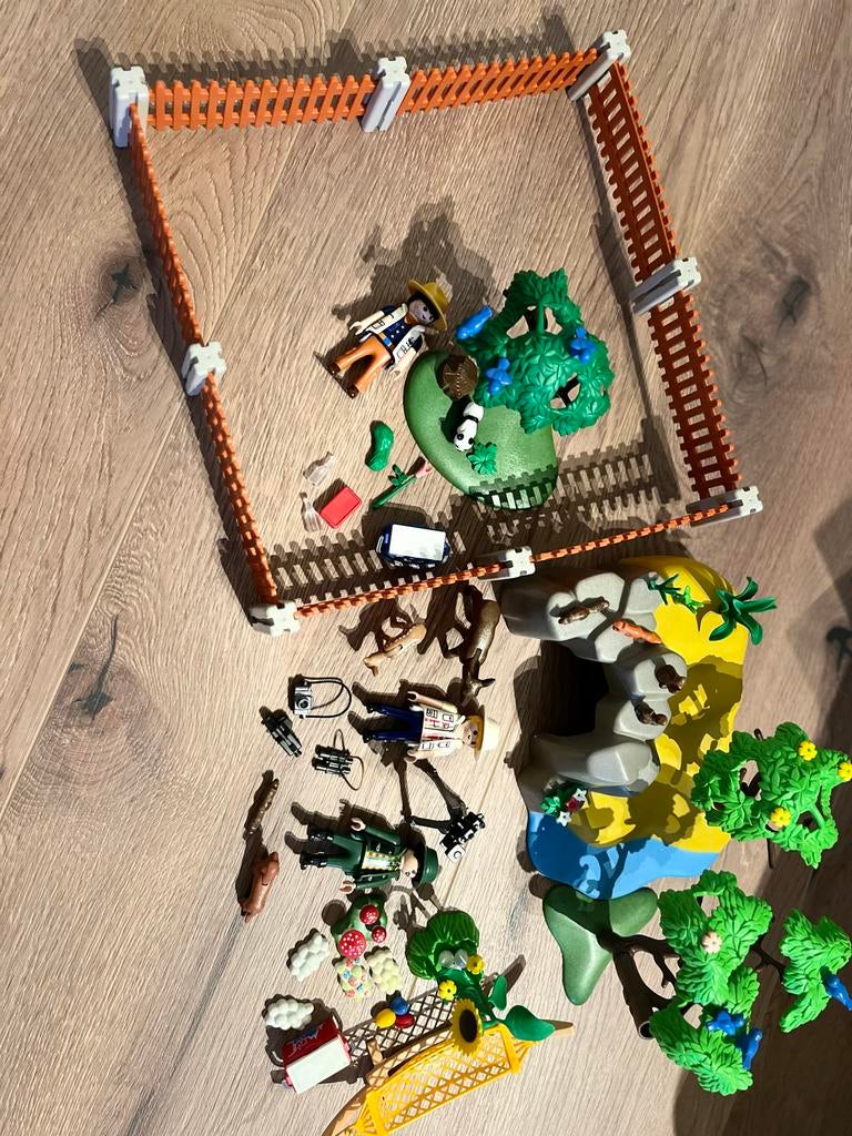 Playmobil Boswachter met Panda verzorger en Accessoires, Kinderen en Baby's, Speelgoed | Playmobil, Gebruikt, Los playmobil, Ophalen of Verzenden