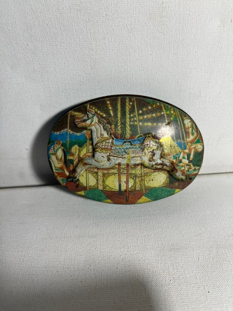 vintage zeep blikje, Ophalen of Verzenden, Gebruikt, Parfumfles