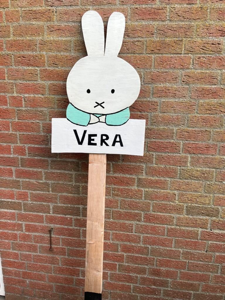 Geboortebord Nijntje te koop, Kinderen en Baby's, Kraamcadeaus en Geboorteborden, Ophalen, Gebruikt, Geboortebord