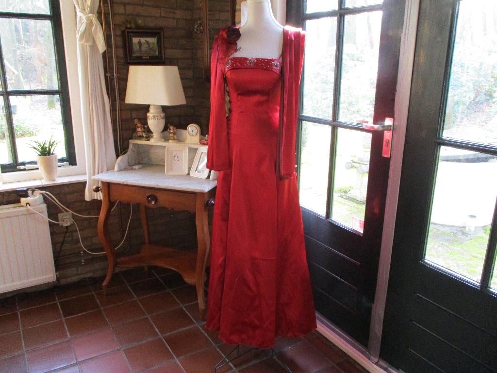 mj/Lange jurk/galajurk/avondjurk/36/38/met stola /EYECATCHER, Maat 38/40 (M), Galajurk, Verzenden, Zo goed als nieuw