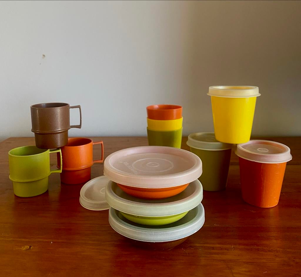 Vintage Tupperware Kinderservies / retro, Ophalen of Verzenden, Gebruikt