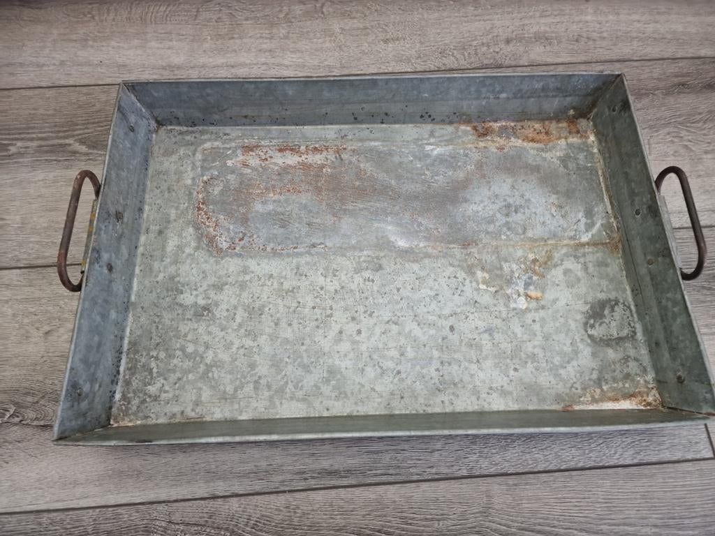 Metalen dienblad., Ophalen, Rond, Metaal