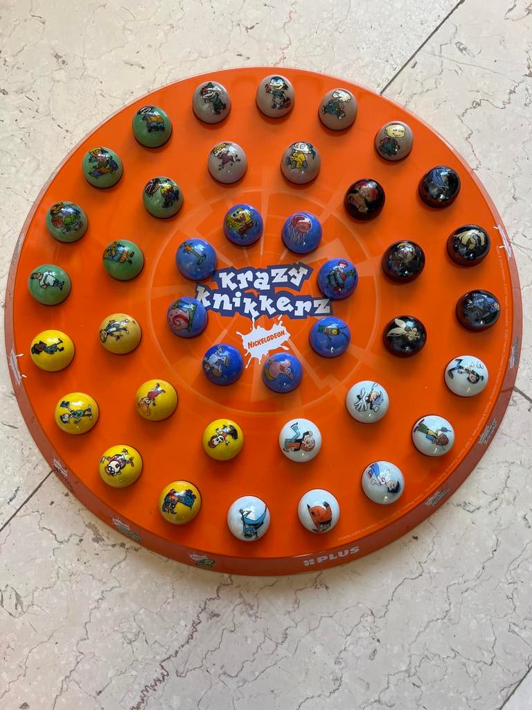 Nickelodeon knikkerplaat compleet - incl. reserveknikkers, Ophalen of Verzenden, Nieuw