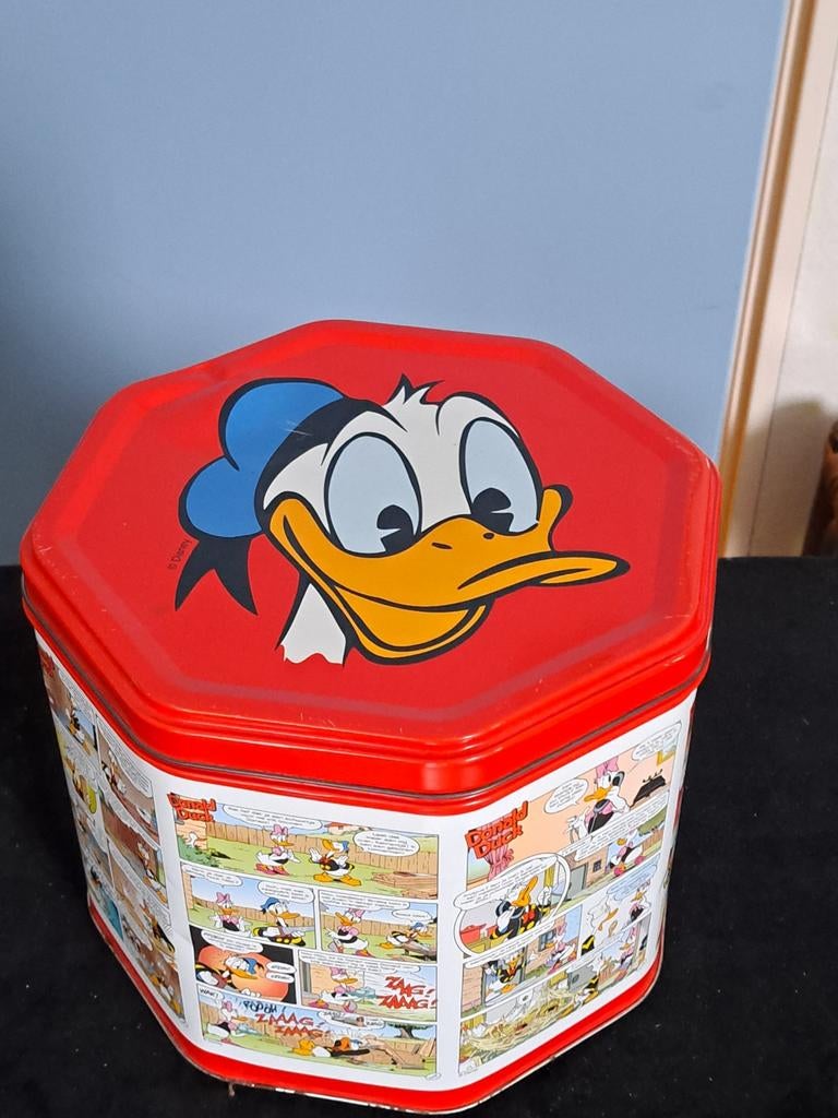 Donald Duck blik 8 kantig met stripverhalen, Verzamelen, Blikken, Ophalen of Verzenden, Overige