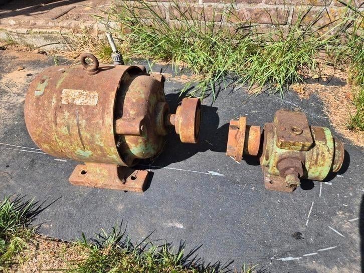 3pk elektro motor met hydropomp, Doe-het-zelf en Verbouw, Motoren, Ophalen, Gebruikt, Elektromotor, 1400 tot 1800 rpm
