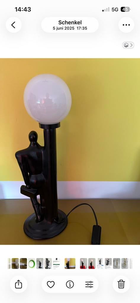 VL CERAMICS HOLLAND. —  1980., Huis en Inrichting, Lampen | Tafellampen, Ophalen of Verzenden, Zo goed als nieuw, Minder dan 50 cm