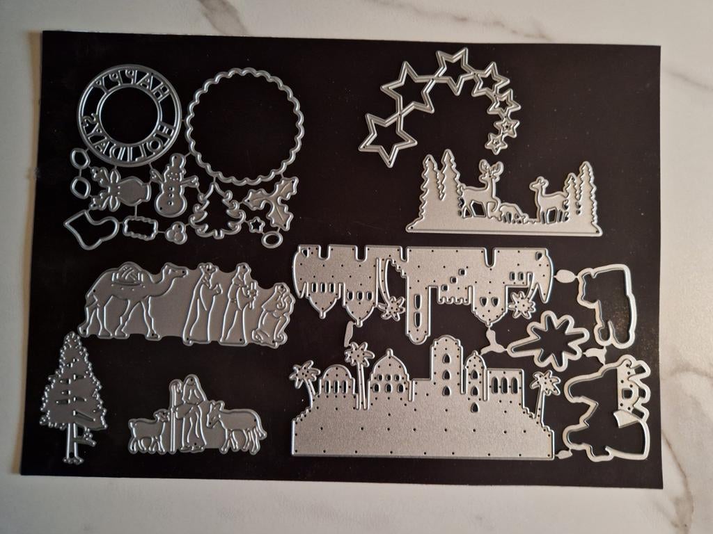 Kerst thema mallen set, Ophalen of Verzenden, Kerst, Pons of Mal