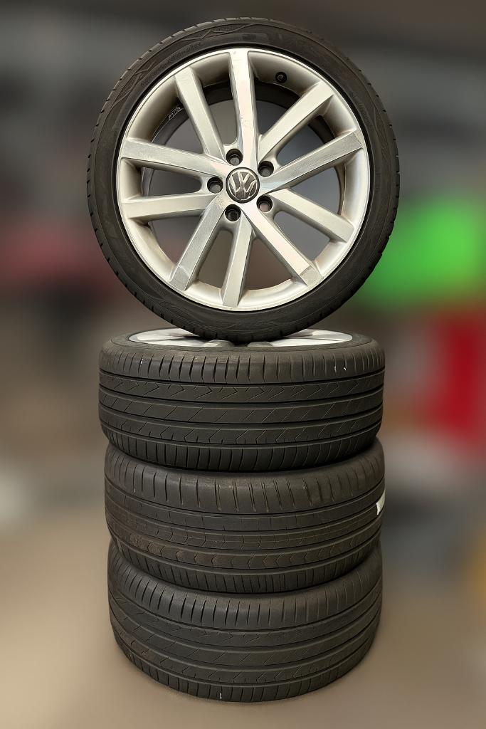 Volkswagen Caddy LMV set  + Vredestein zomerbanden 225/40R18, Ophalen, 18 inch, Banden en Velgen, Bestelwagen