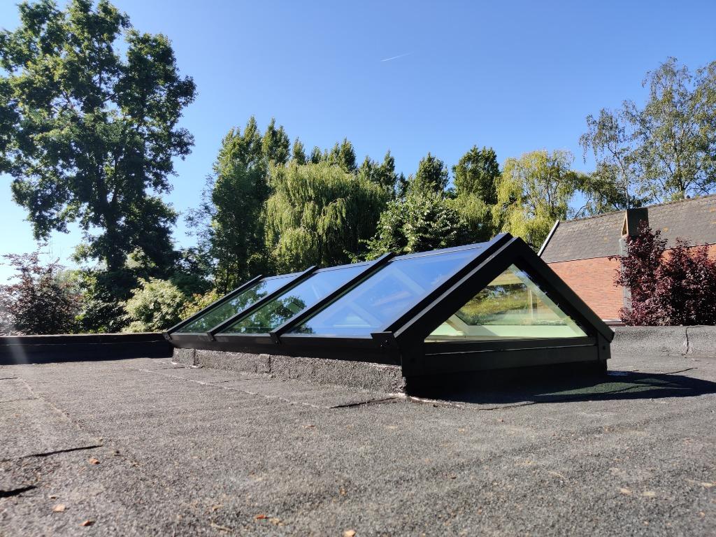 ALUMINIUM Koepel/lichtstraat/zadeldak/raam plat dak, Minder dan 80 cm, Nieuw, Ophalen of Verzenden, Dakraam