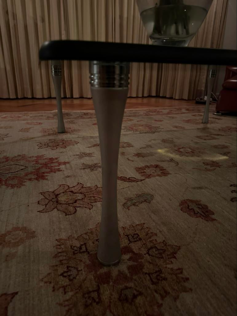 Rolf Benz Glazen Salontafel 125x125 - Zeer Goede Staat, 100 tot 150 cm, Vierkant, Ophalen of Verzenden, Minder dan 50 cm