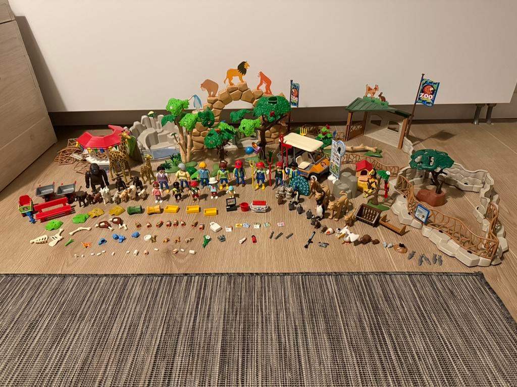 Playmobil dierentuin met heel veel extra, Kinderen en Baby's, Speelgoed | Playmobil, Ophalen of Verzenden, Zo goed als nieuw, Complete set