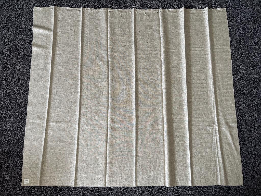 Lap stof Artelux Riet 140 x 110 cm gordijnstof uni zand, Beige, Ophalen of Verzenden, Zo goed als nieuw, 30 tot 120 cm