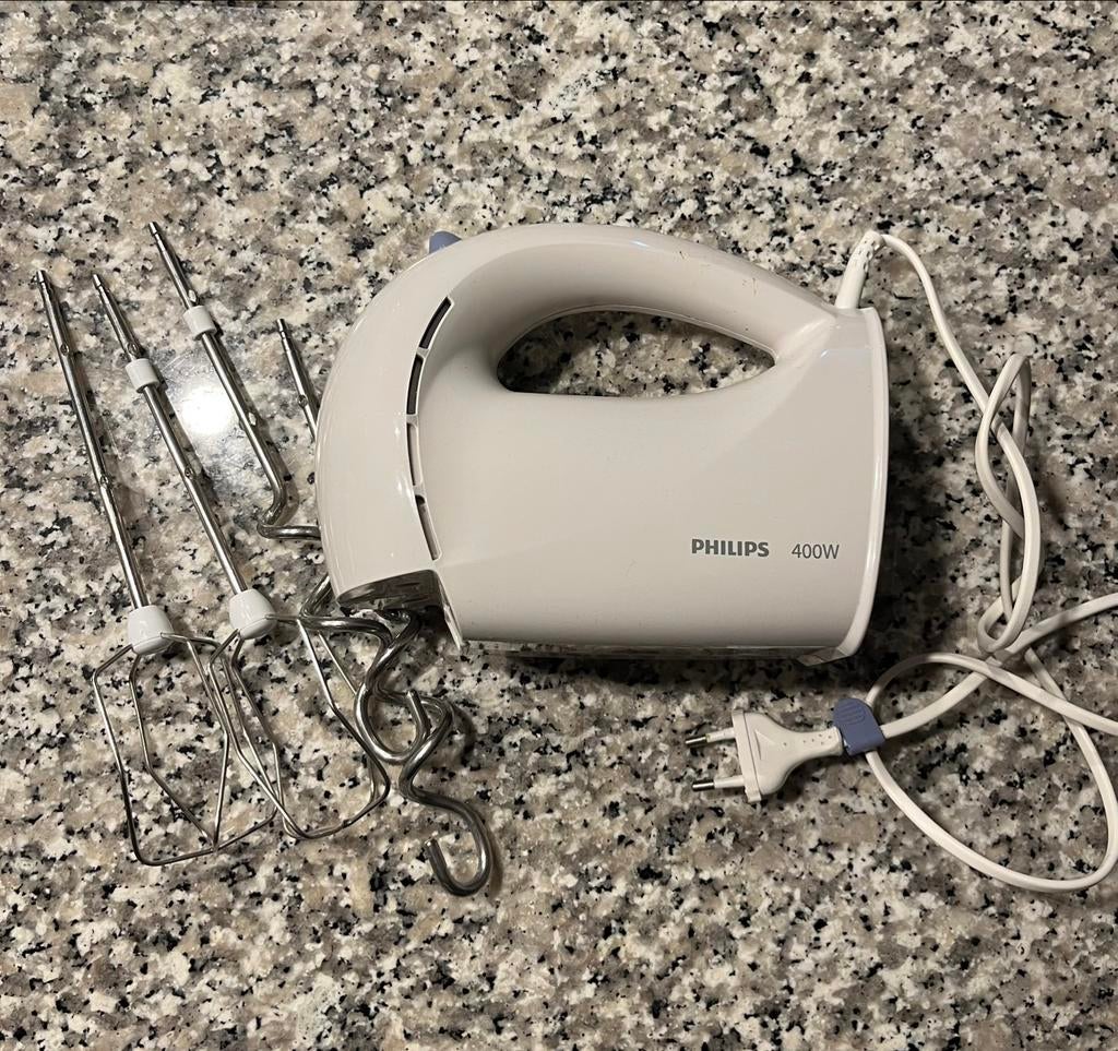Philips handmixer, Witgoed en Apparatuur, Keukenmixers, Minder dan 1 liter, Ophalen of Verzenden, Zo goed als nieuw, 3 snelheden of meer
