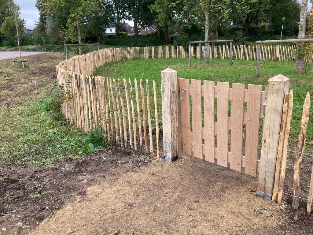 Engels hekwerk Kastanjehout schapenhek afrastering kippen, Tuin en Terras, Tuinhekken en Hekwerk, Nieuw, Tuinhek, Hout, Ophalen of Verzenden