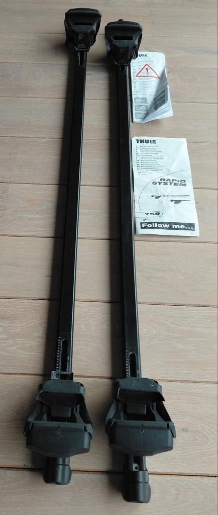 Thule dakdragers rapid system type 755 1254-1 + handleiding, Auto diversen, Dakdragers, Ophalen