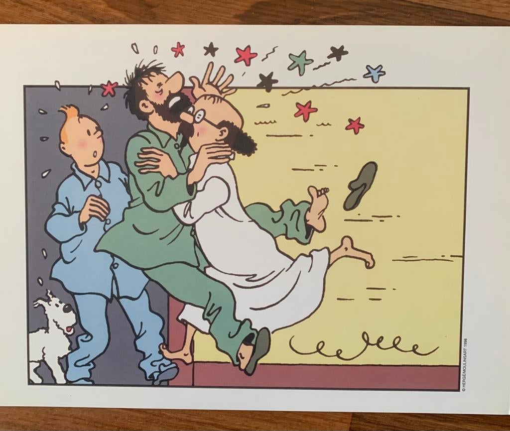 Kuifje Mini Poster 1998 - Verzamelaarsobject, Ophalen of Verzenden