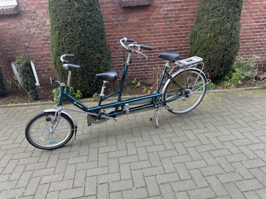 Van Raam Twinny Tandem, inschakelbare vrijloop, Fietsen en Brommers, Minder dan 10 versnellingen, Ophalen of Verzenden, Zo goed als nieuw
