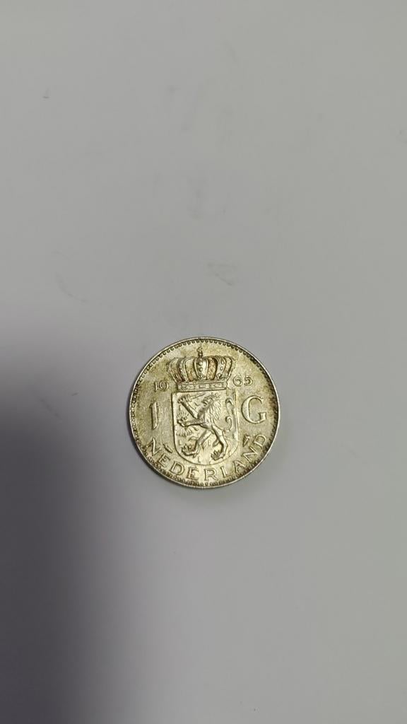Zilveren Gulden 1965 - Koningin Juliana, Postzegels en Munten, Munten | Nederland, 1 gulden, Koningin Juliana, Zilver, Ophalen of Verzenden