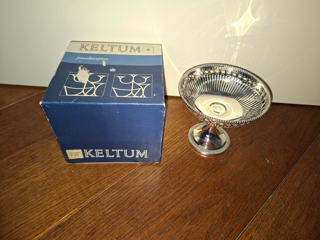 Verzilverd bonbon schaaltje Keltum, Ophalen of Verzenden